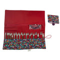 Interchangeable knitting needle case with Liberty fabric , floral addi case, chiagoo wallet, knit pro organiser pouch, hiya hiya case,