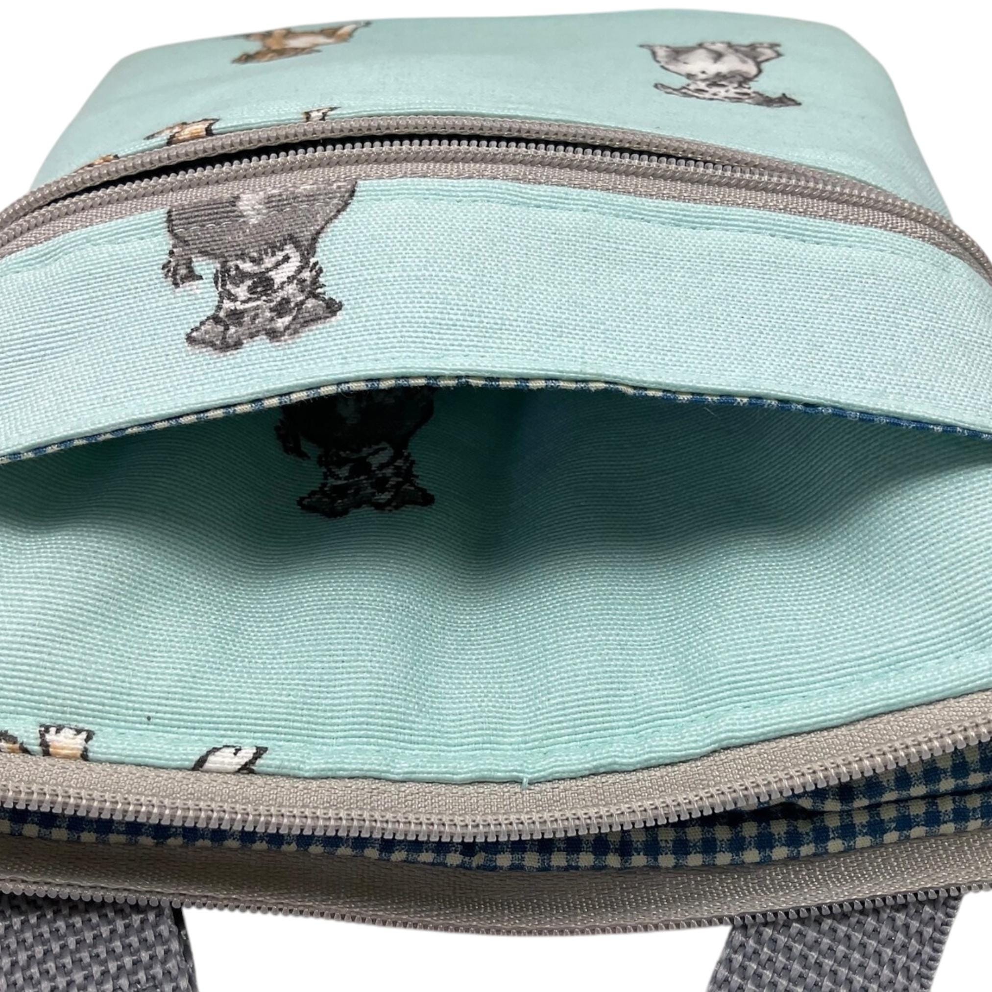 Dog print slim phone shoulder bag with multi pockets, teenager messenger phone pouch, mini clutch bag, clubbing festival bag, dog lover gift