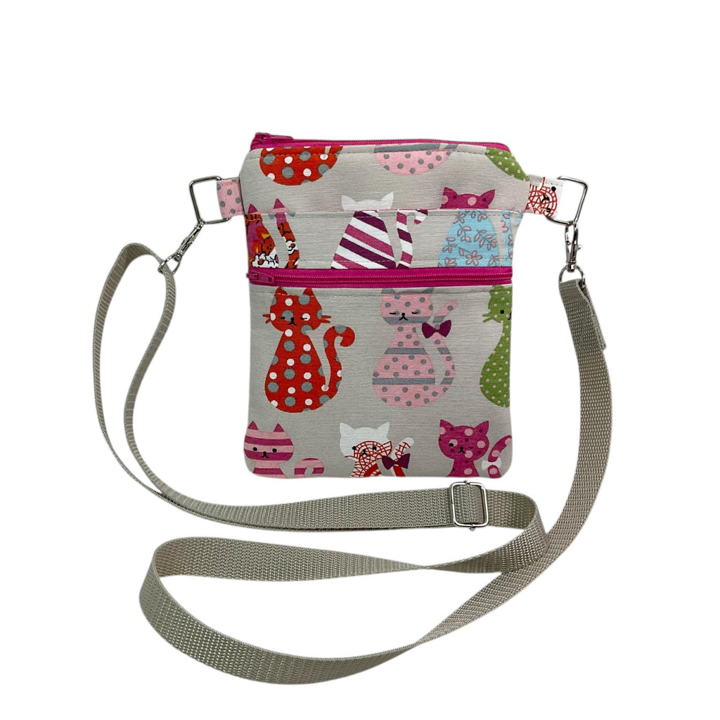 Cat Print Phone Shoulder Bag: Teen Crossbody Pouch, Festival Clubbing Bag