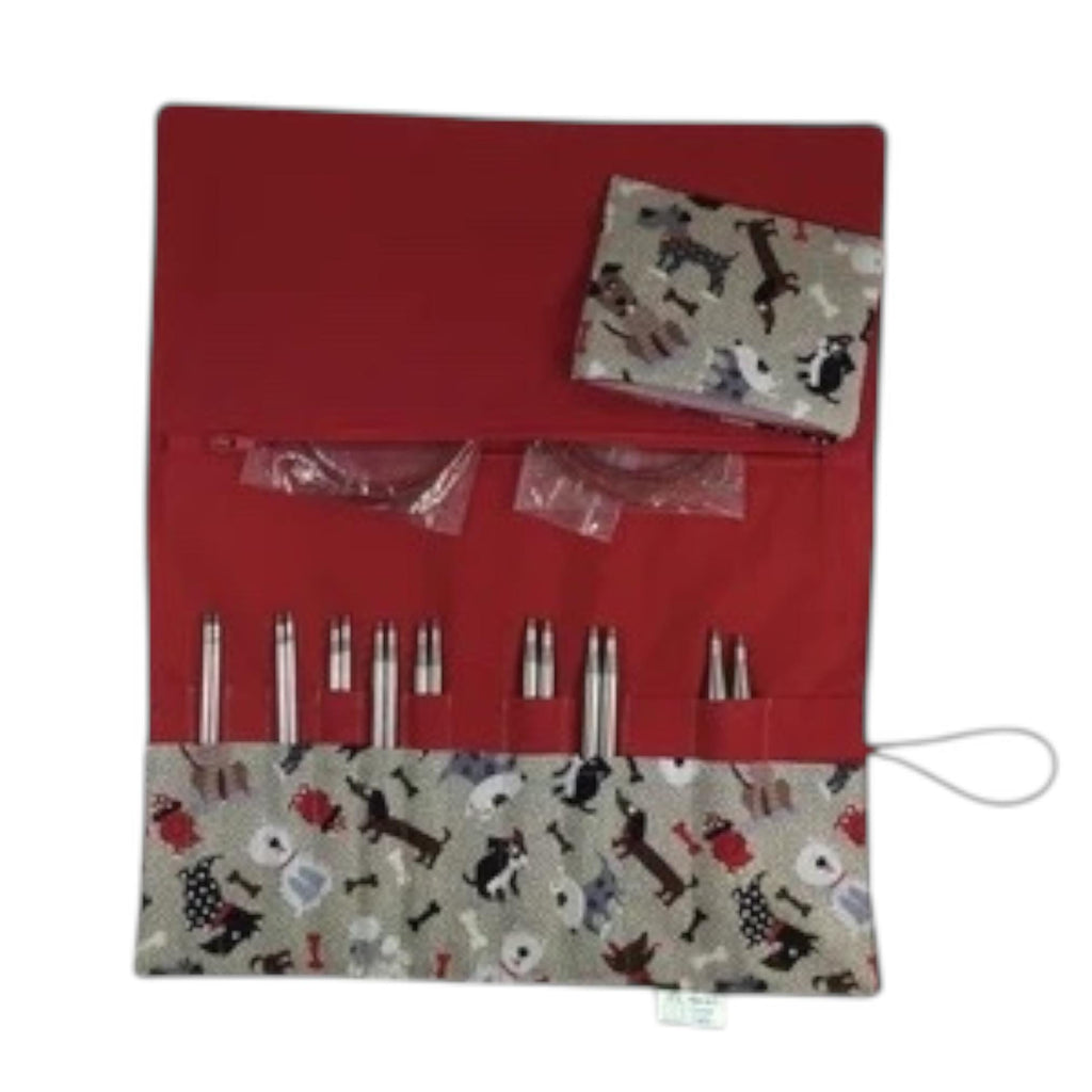 Interchangeable needle case, dogs needle case, needle organiser, addi needle case, chaigoo  case, knit pro needle case, hiya hiya case,