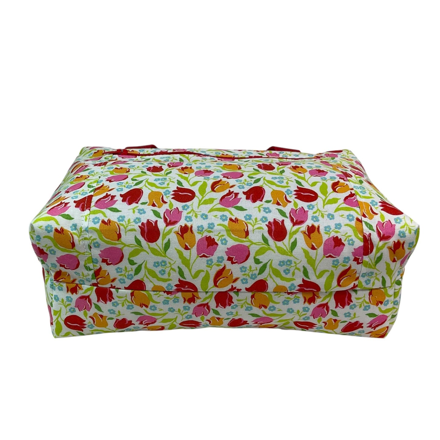 Liberty fabric large toiletries bag with handles and zip pocket