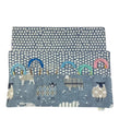 Circular knitting needle case with denim blue sheep,  fixed circular wallet,  sock needles storage pouch, knitters gift