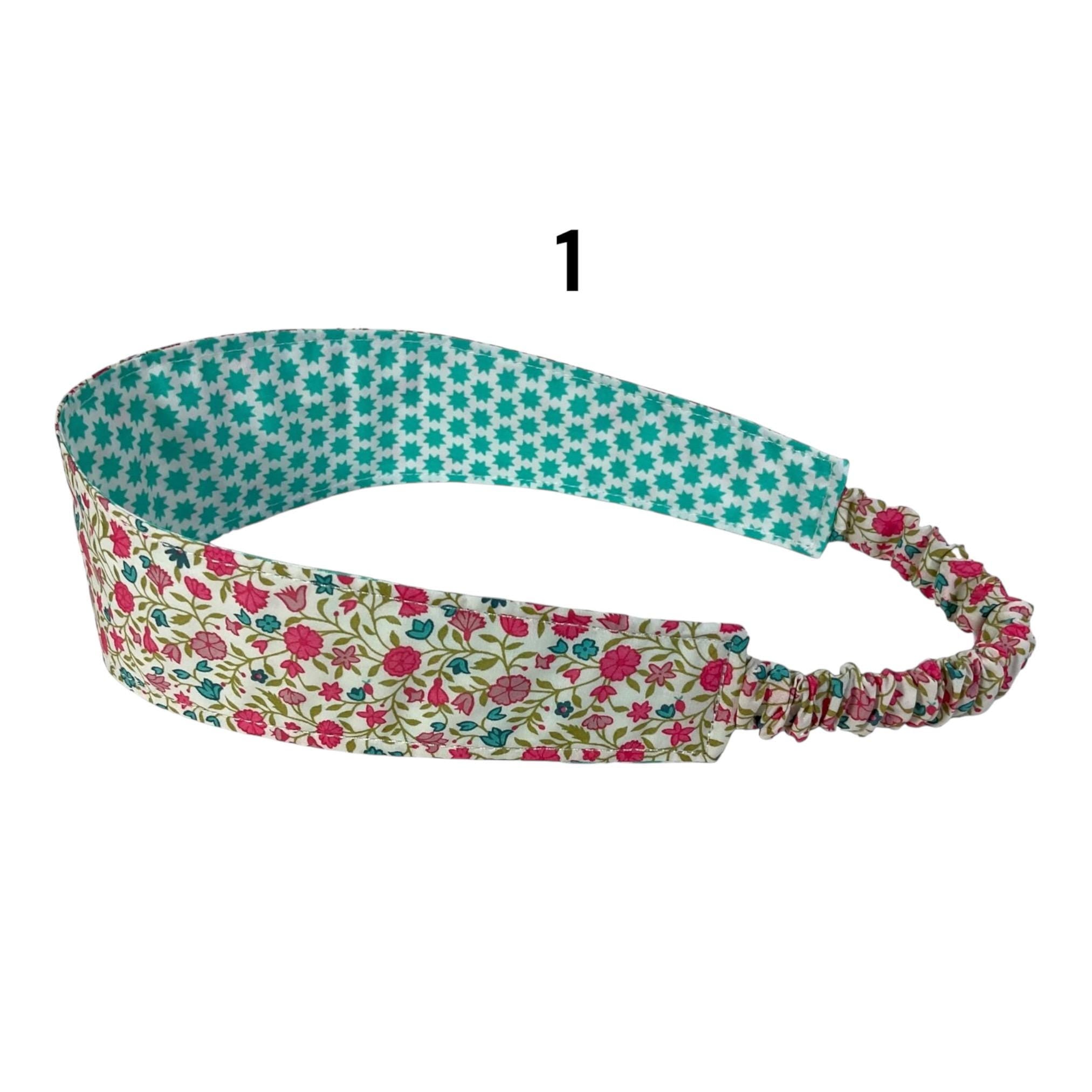 Ladies Liberty fabric hairband, adult headband, elasticated no pinch fabric floral reversible