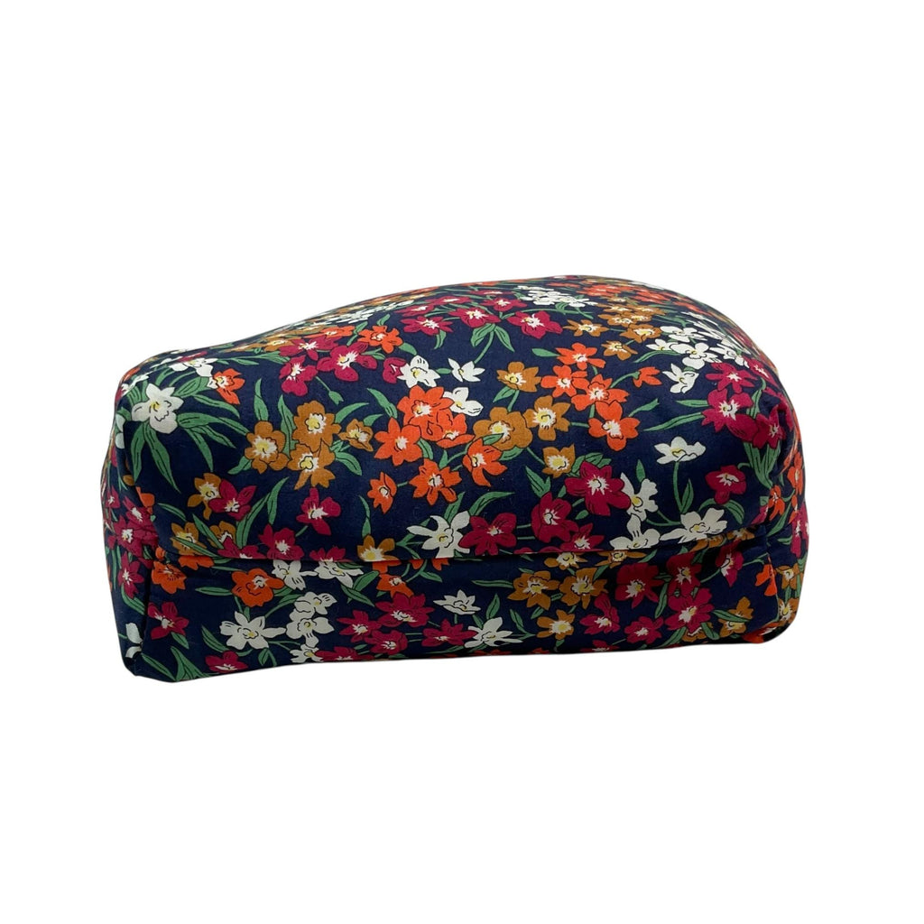 Cosmetics bag in floral Liberty fabric with 2 pockets,  makeup pouch, water resistant case, notions zipper pouch, ladies  gift