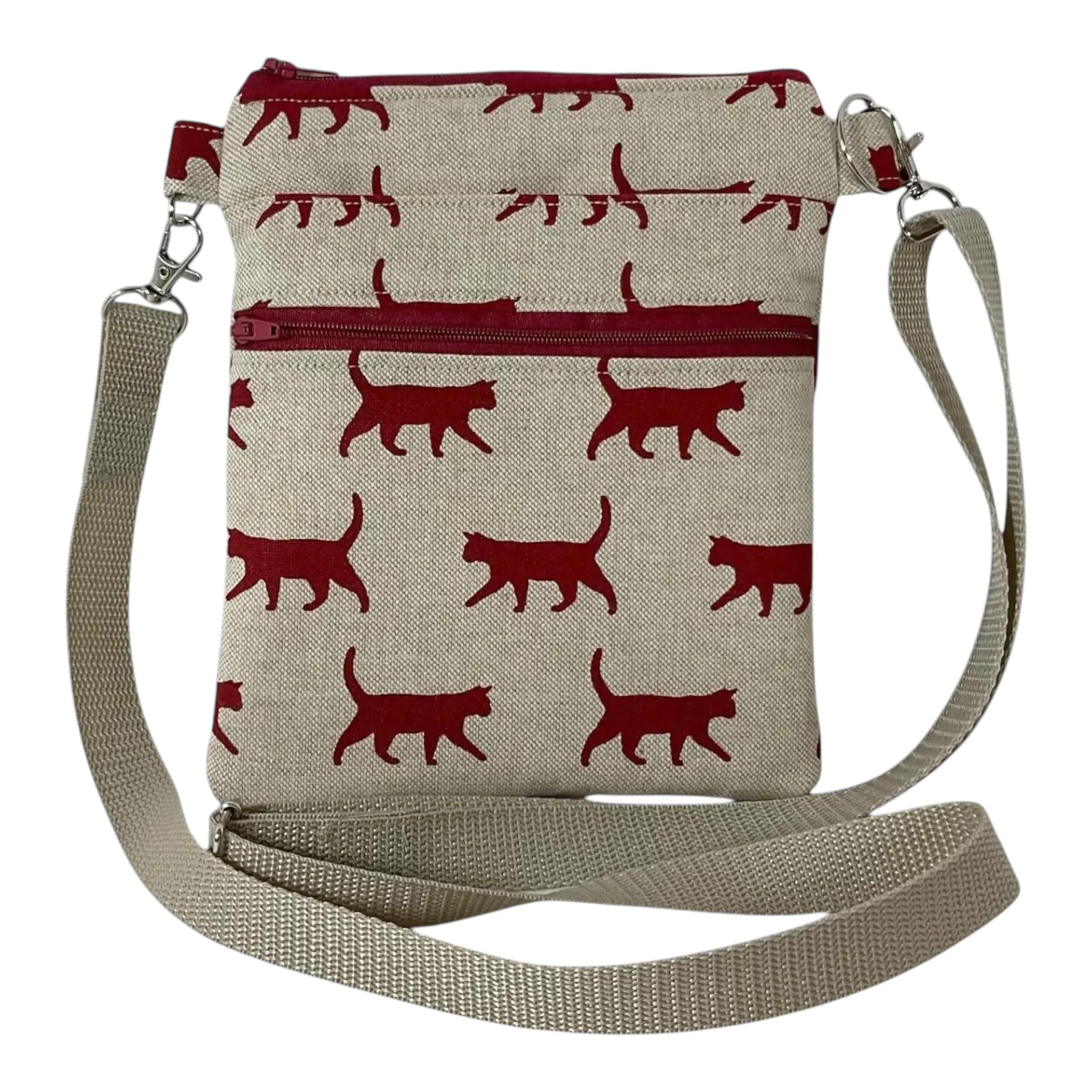Cat Print Phone Shoulder Bag: Teen Crossbody Pouch, Festival Clubbing Bag