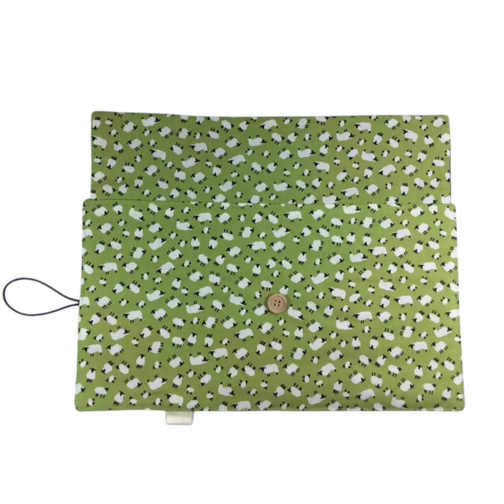 Circular needle case, sheep needle pouch, fixed circular wallet, sock needles, knitting needle roll, knitters gift, folding needle holder,
