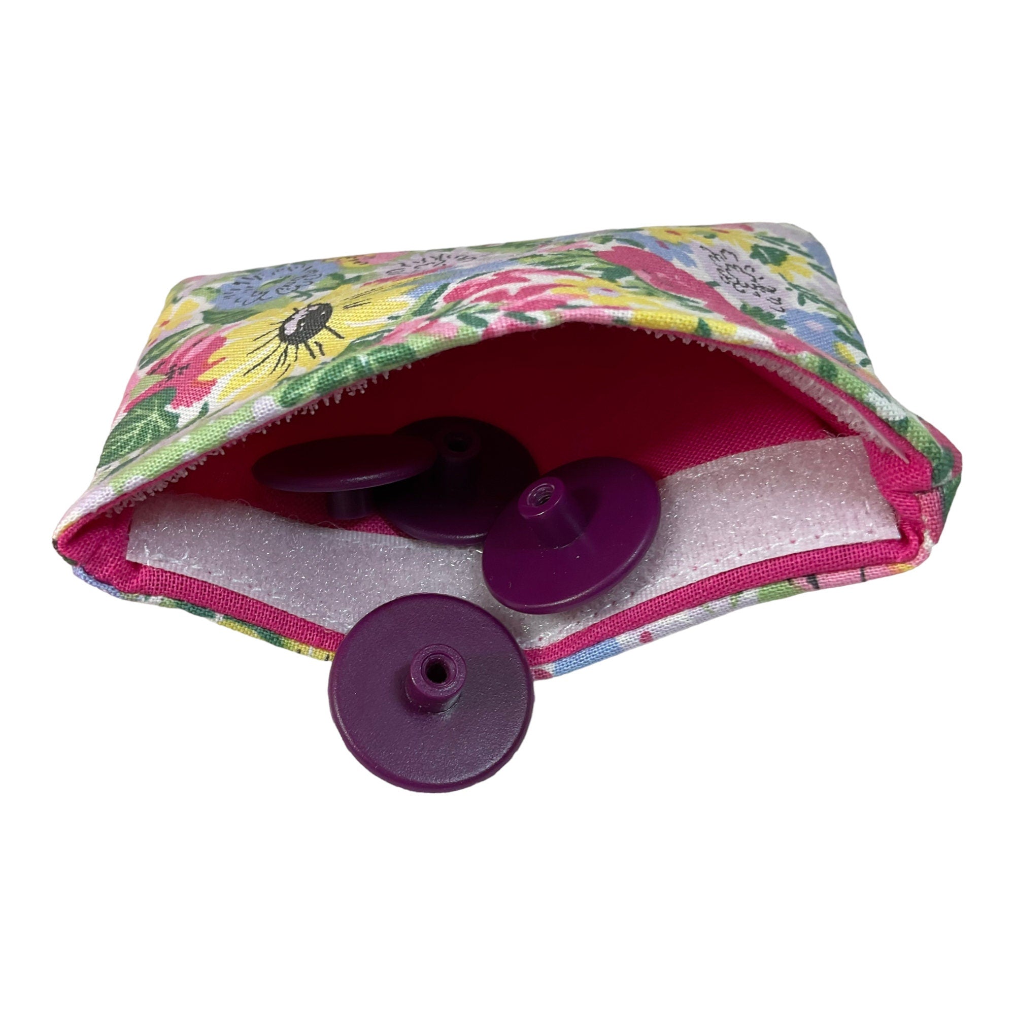 Interchangeable knitting needle case with Liberty fabric , floral addi case, chiagoo wallet, knit pro organiser pouch, hiya hiya case,