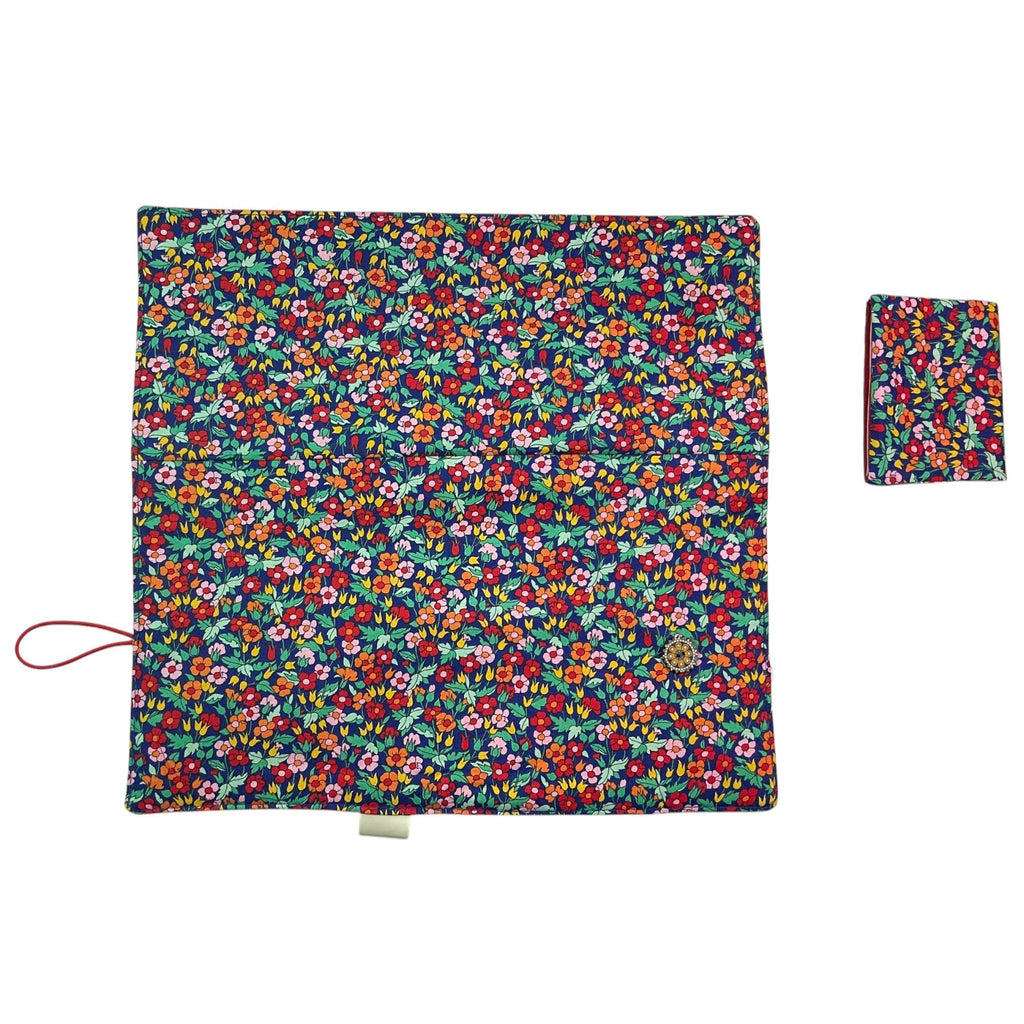 Interchangeable knitting needle case with Liberty fabric , floral addi case, chiagoo wallet, knit pro organiser pouch, hiya hiya case,
