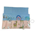 fixed Circular knitting needle case with llamas, sock needles roll, knitters gift