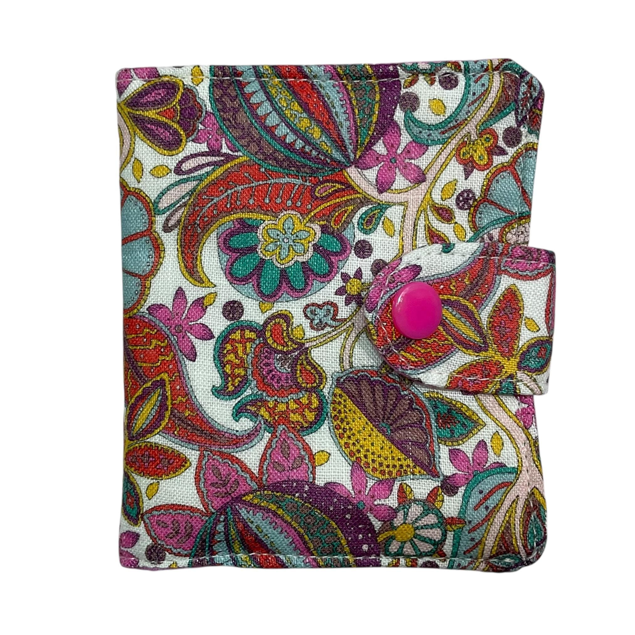 needle book, Liberty floral handmade fabric travel mending case, sewing stocking filler, ladies gift