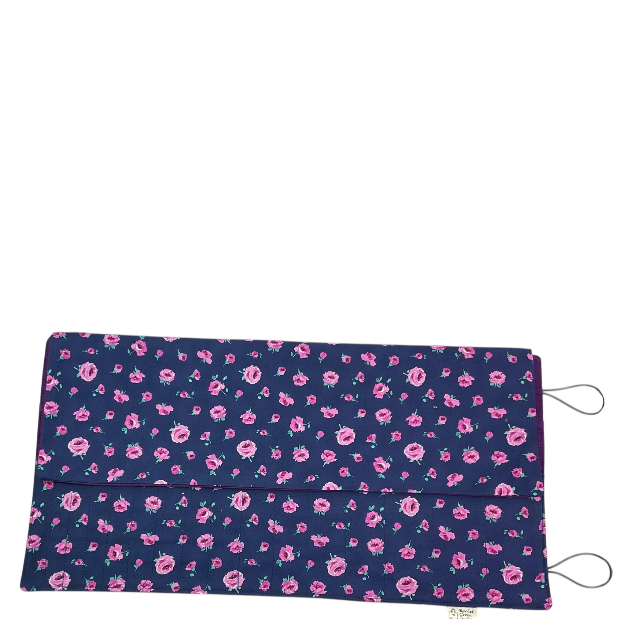 Double pointed knitting needle case made in Liberty floral fabric,  DPN or crochet hook case, sock knitters gift,