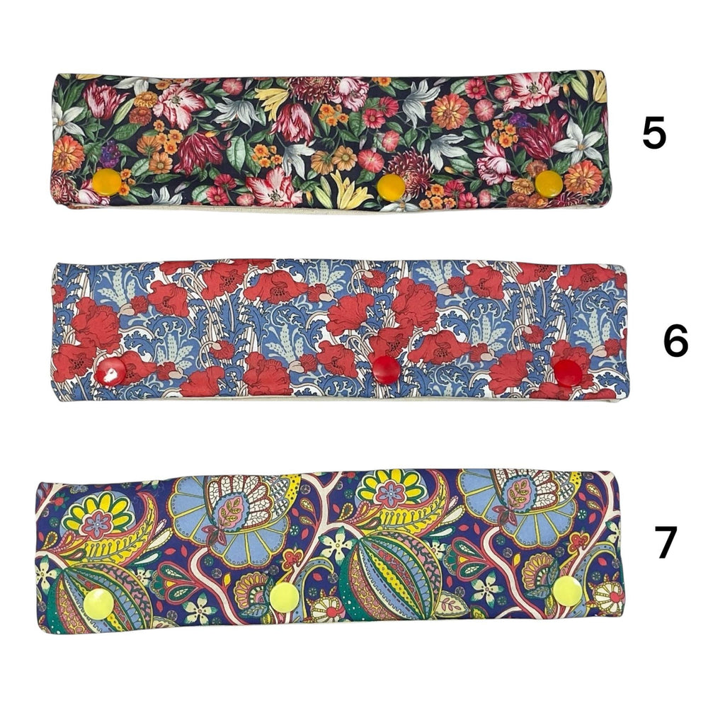 Double pointed knitting needle cosy in Liberty Fabric, sock Knitting Needle Case: Floral Project Keeper