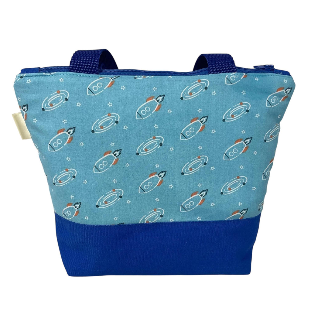 Wash bag for children with football or rockets or a pirate theme, boys travel toiletries bag with wipe clean lining and handles