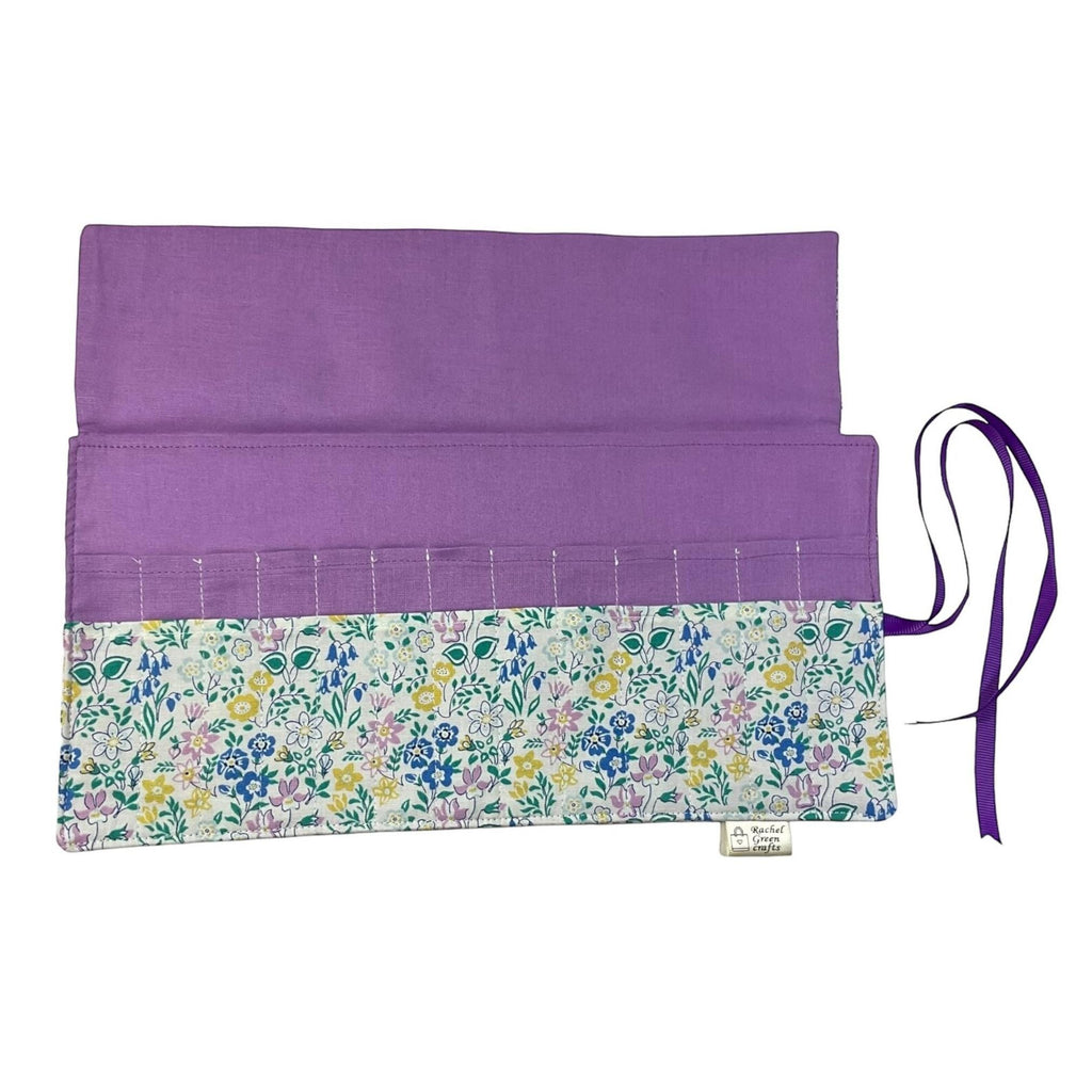 Liberty Floral Crochet Hook Case: Ergonomic Roll-Up Organizer