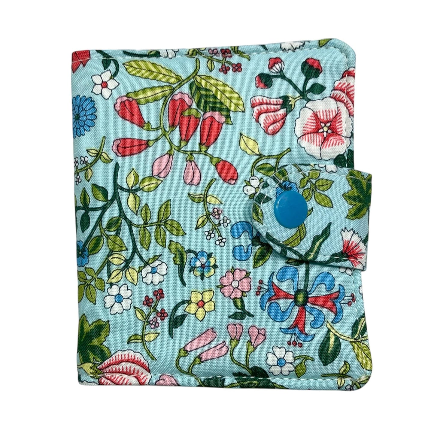 sewing needle book in Liberty floral fabric