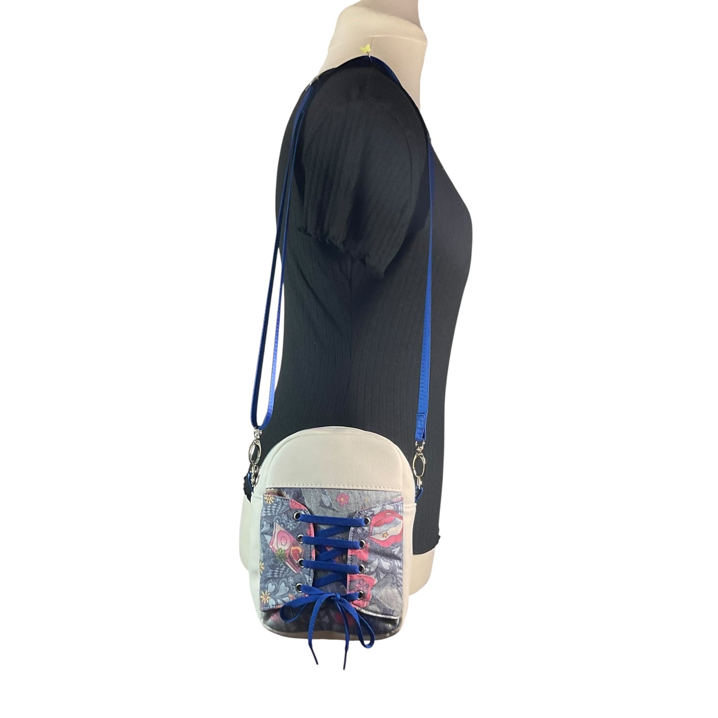 Handmade trainer Lace Crossbody Bag