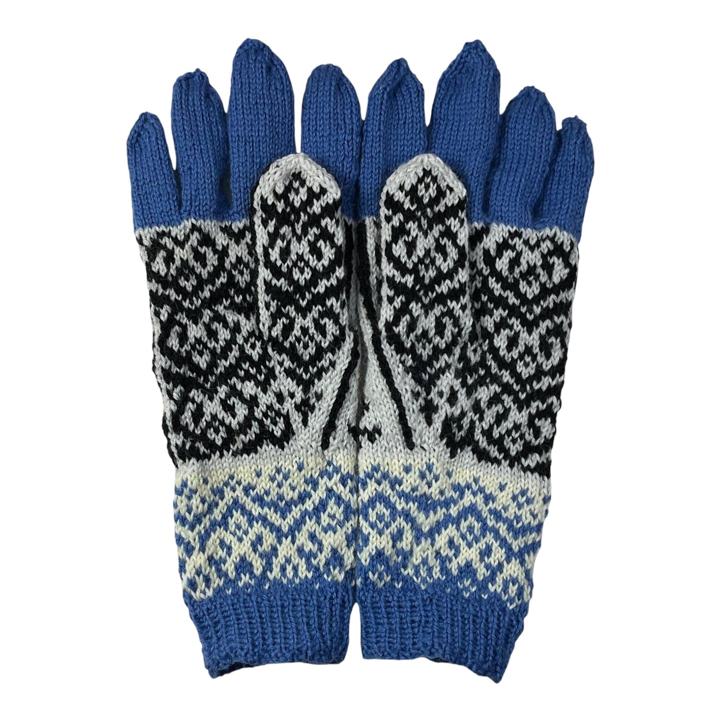 handknitted wool bird gloves