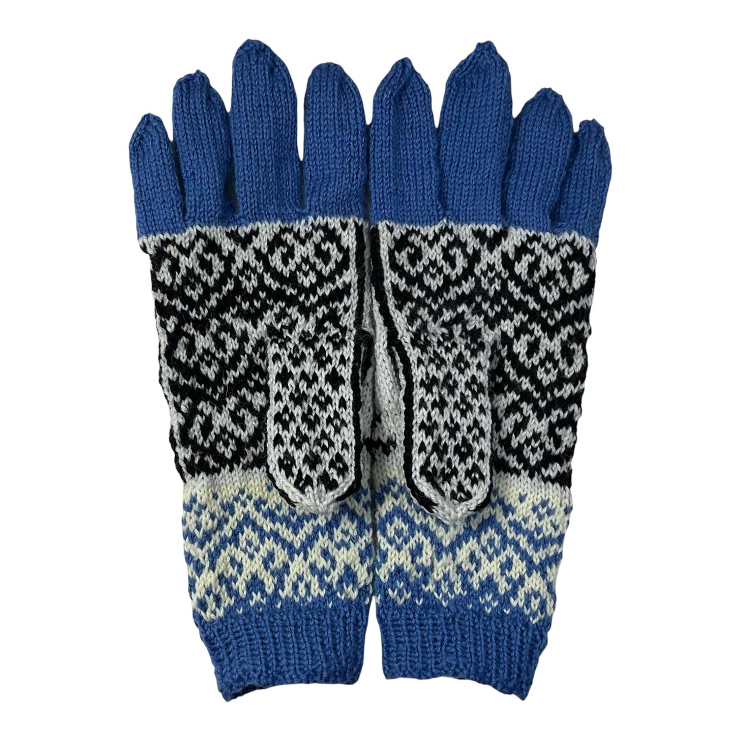 handknitted wool bird gloves