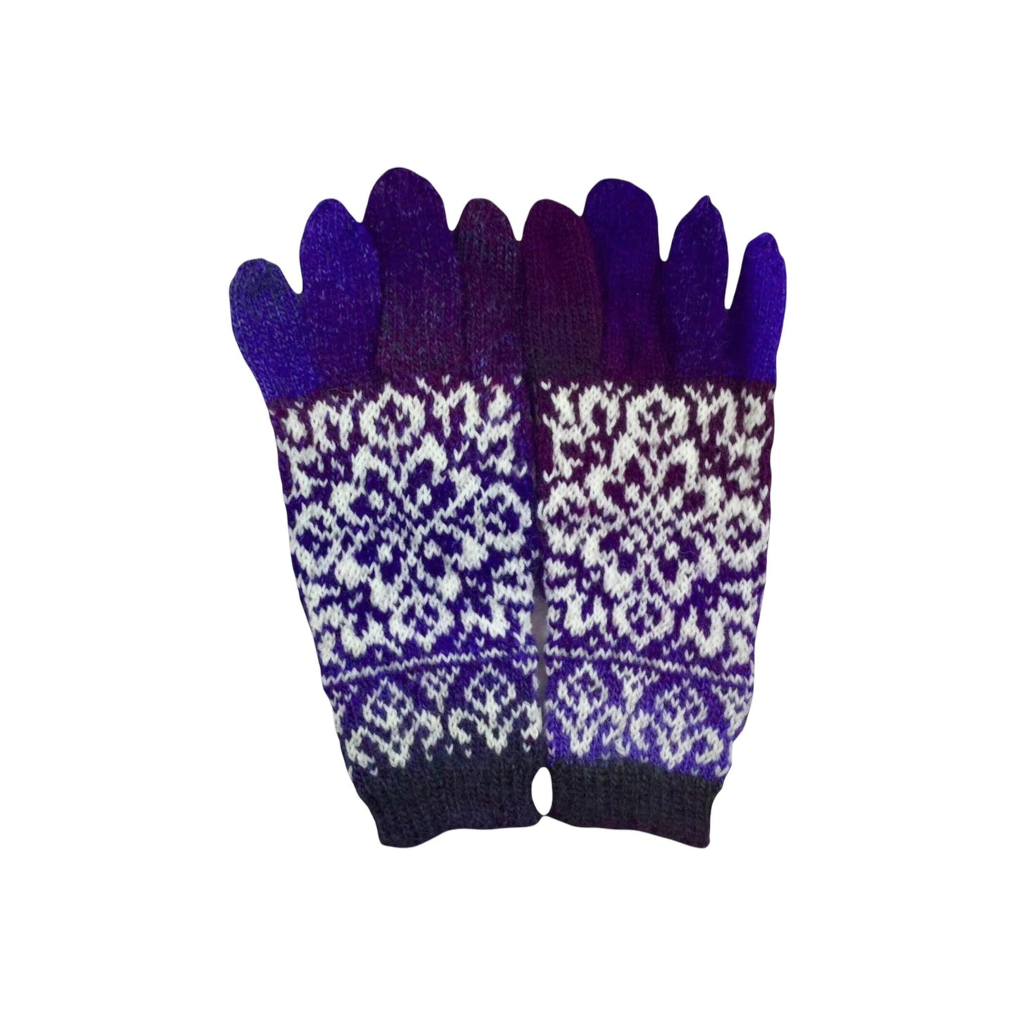 floral mandala style gloves
