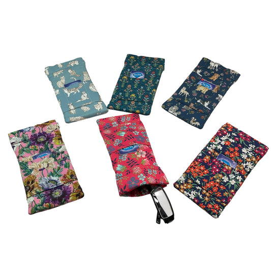 snap shut Glasses cases in Liberty floral fabric