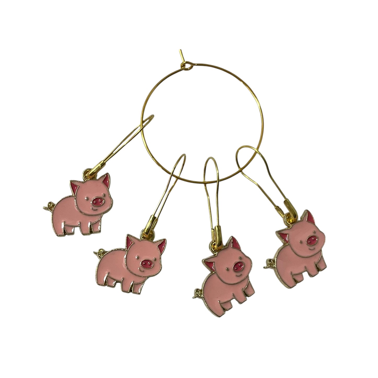 Pig Stitch Markers for knitting and crochet