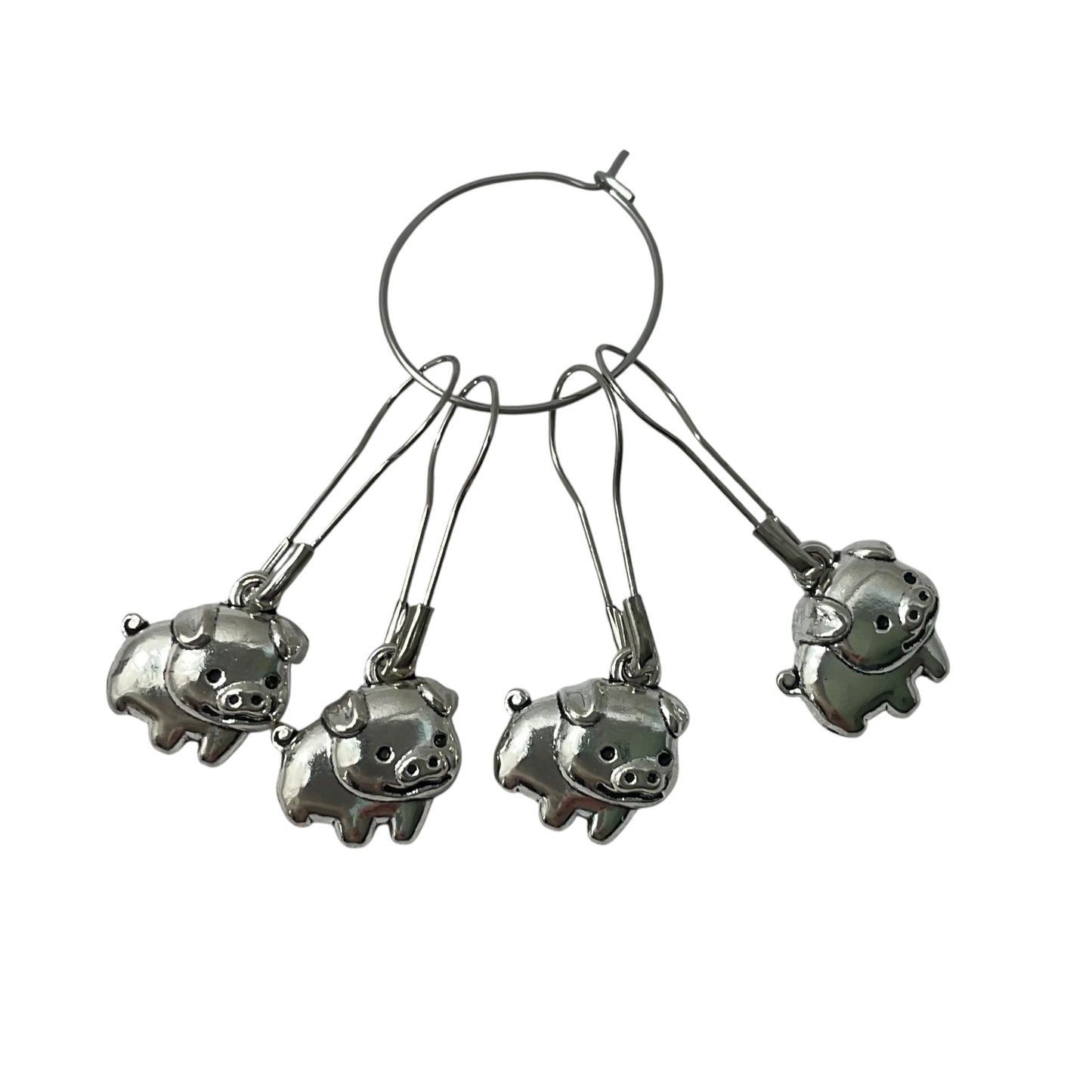 Pig Stitch Markers for knitting and crochet