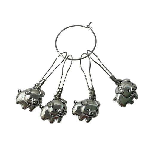 Pig Stitch Markers for knitting and crochet