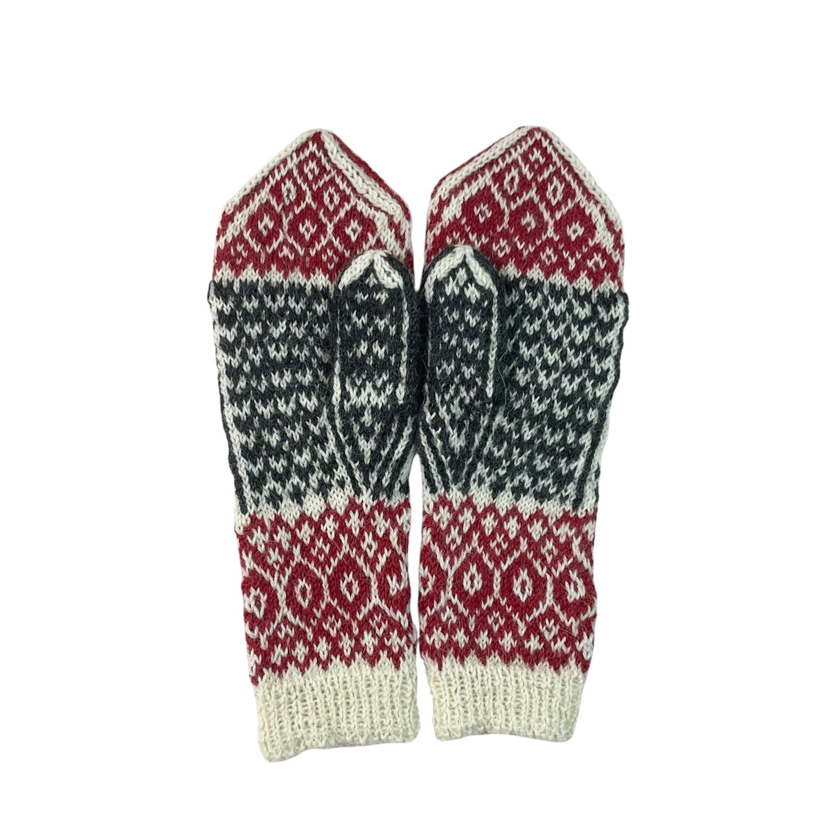 handknitted wool owl mittens
