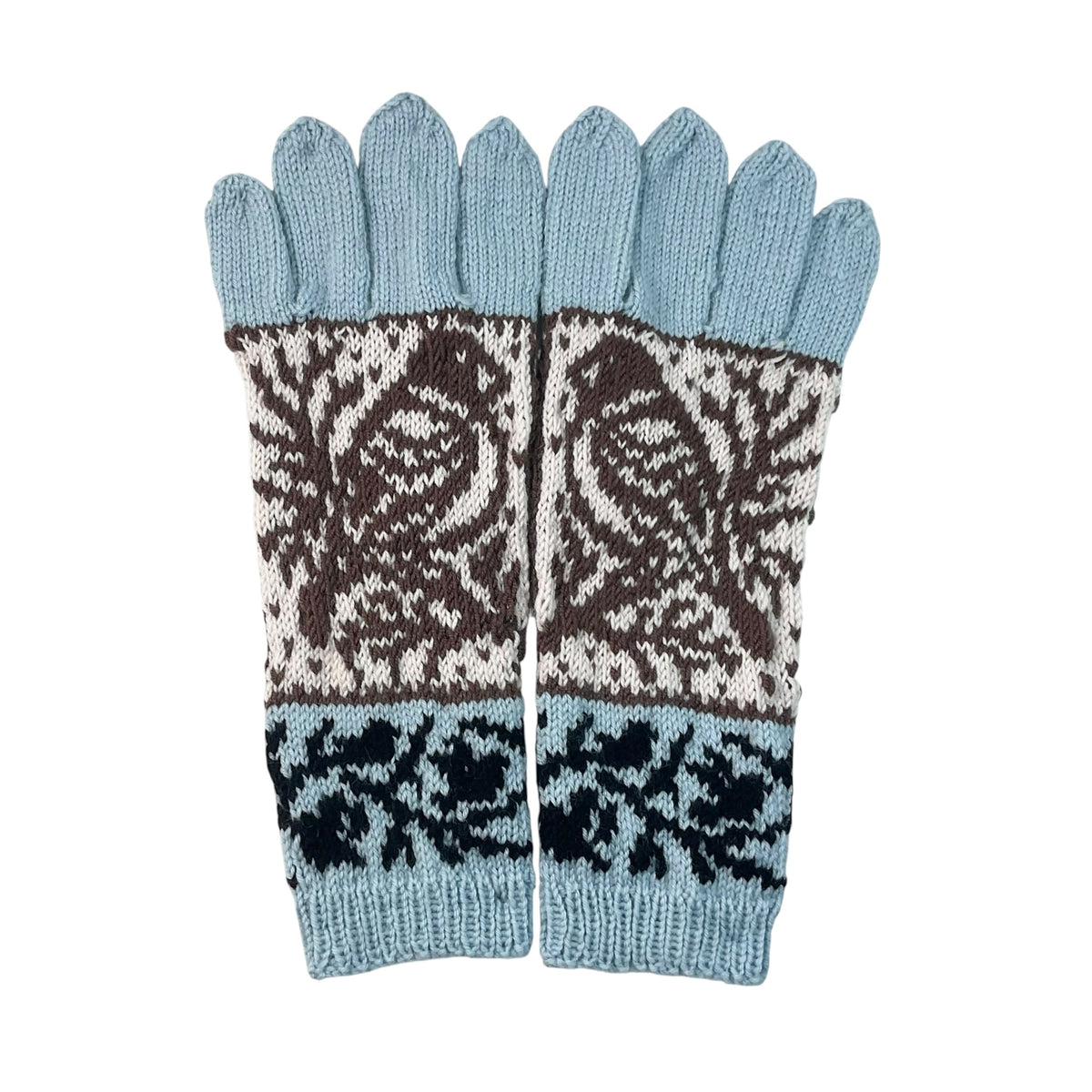 handknitted pure wool bird gloves