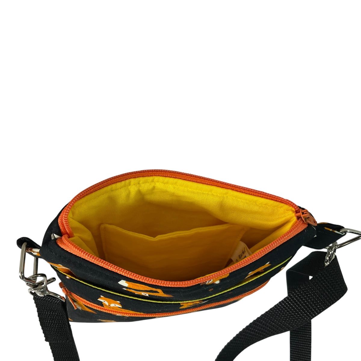 Fox print small shoulder phone bag