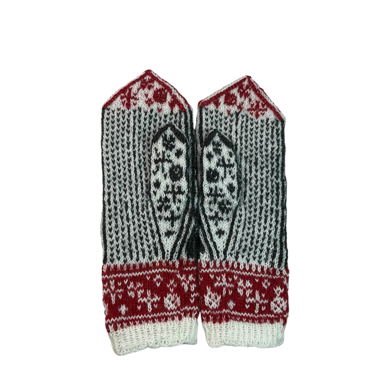 handknitted wool owl mittens (Copy)
