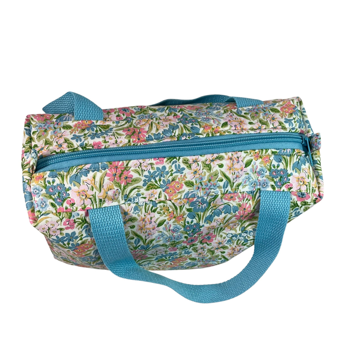 Liberty large pastel floral toiletries bag with handles and zip pocket