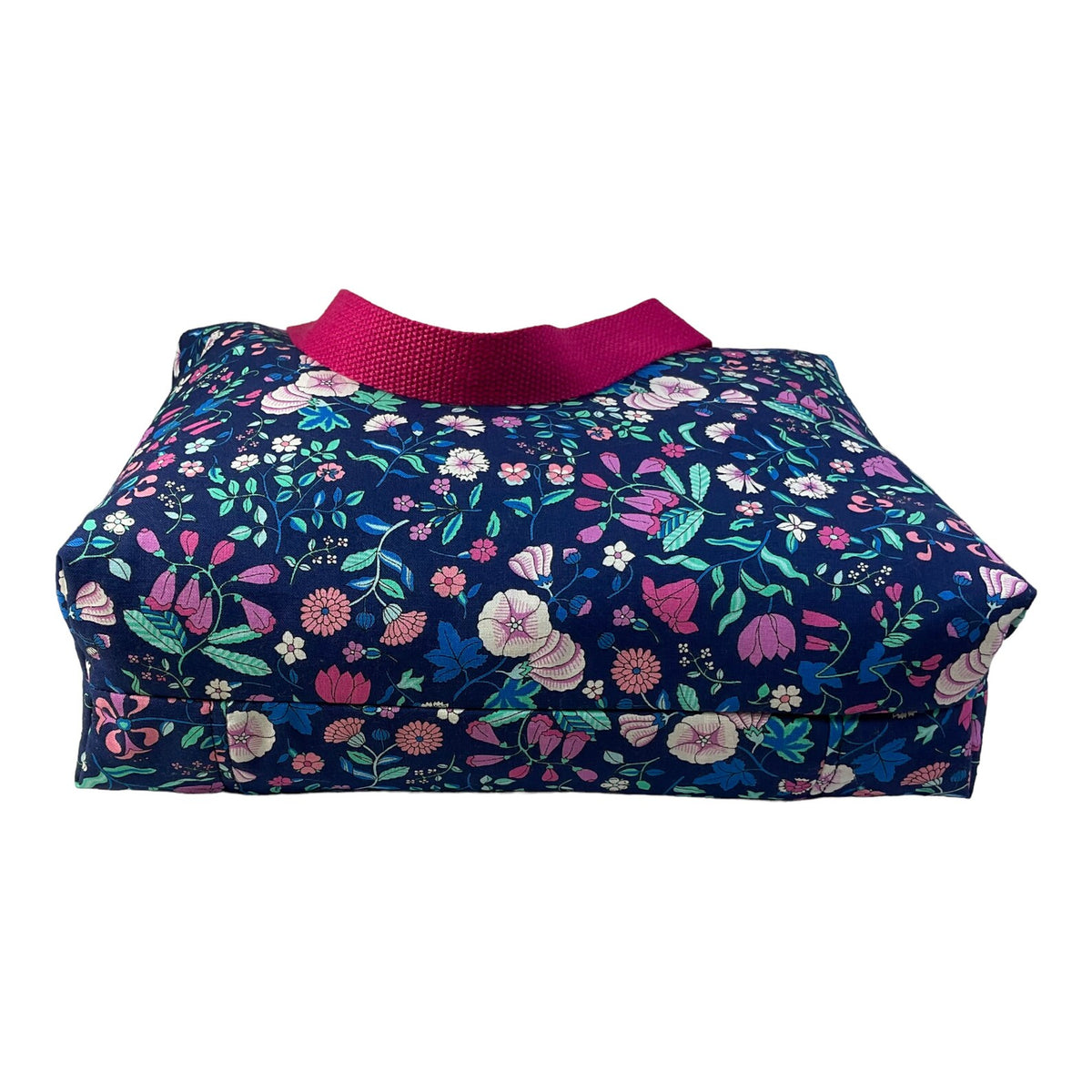 Liberty fabric large toiletries bag with handles and zip pocket