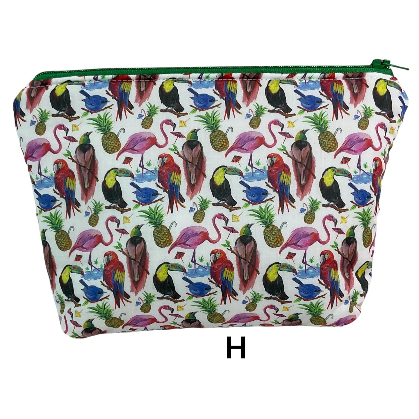Cosmetics pouch in Liberty pet print fabric