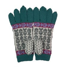 handknitted pure wool cat gloves