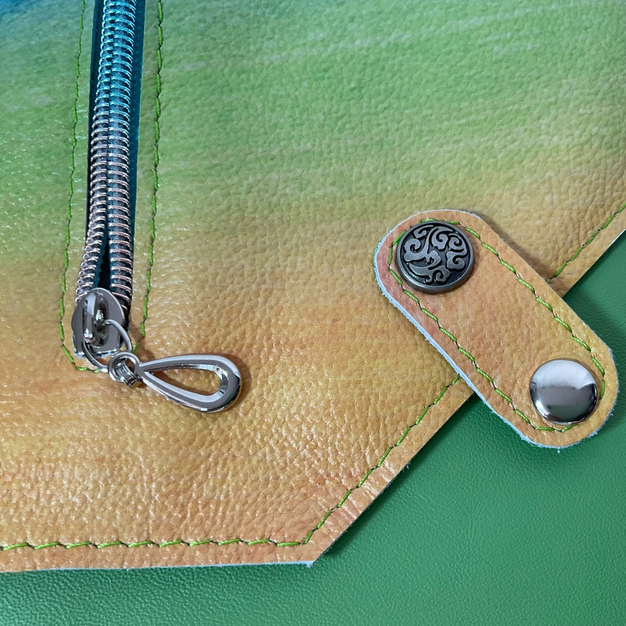 Handmade Leather rainbow sling Bag for Women