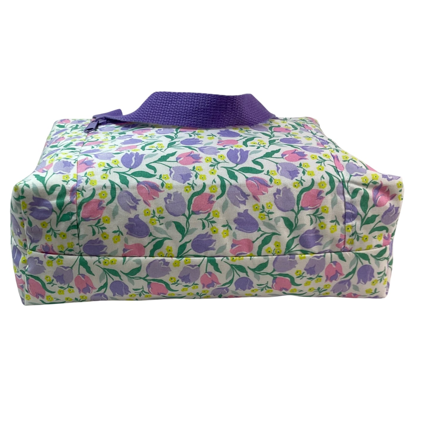 Liberty fabric large toiletries bag with handles and zip pocket