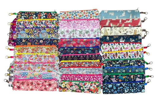 Liberty fabric slim pencil case