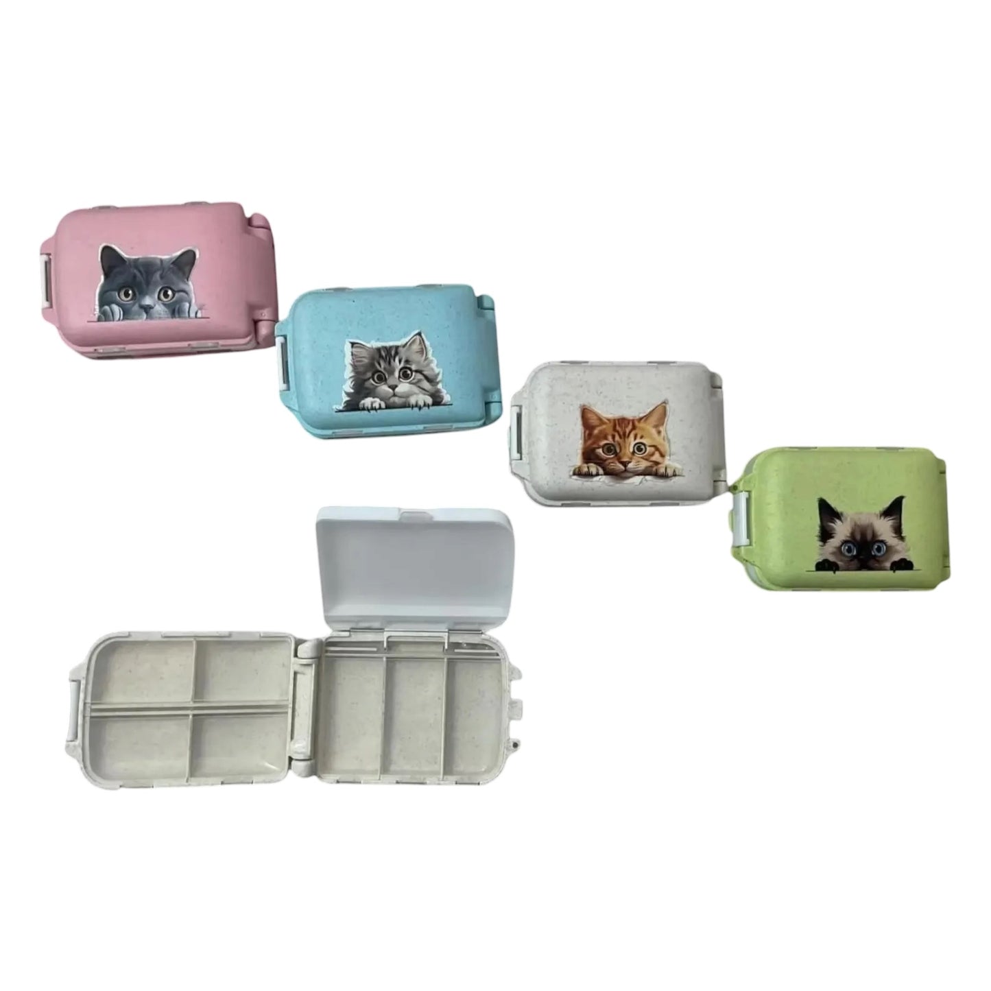 Cat Knitting notions with accessories box