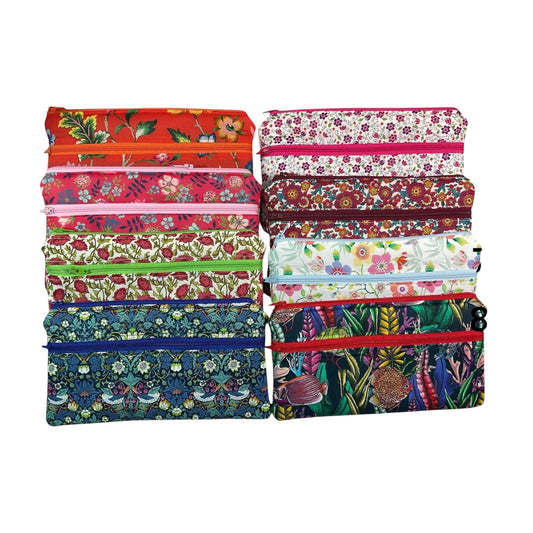 Liberty fabric two pocket pouch