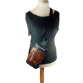 Handmade Leather floral sling Bag for Women