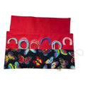 Floral Circular knitting needle case with butterflies, tie dye butterfly fixed circular sock needles pouch, knitting needle roll, knitters gift (Copy)