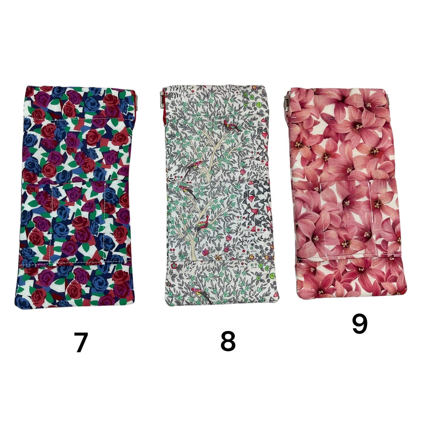 snap shut Glasses cases in Liberty floral fabric