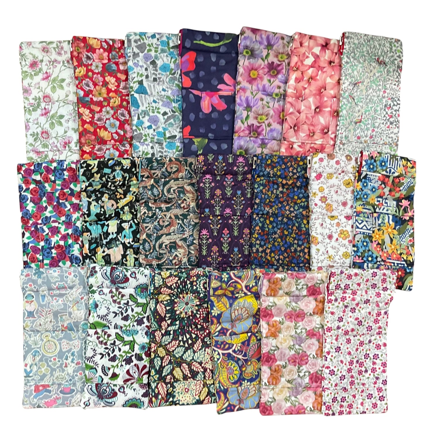 snap shut Glasses cases in Liberty floral fabric