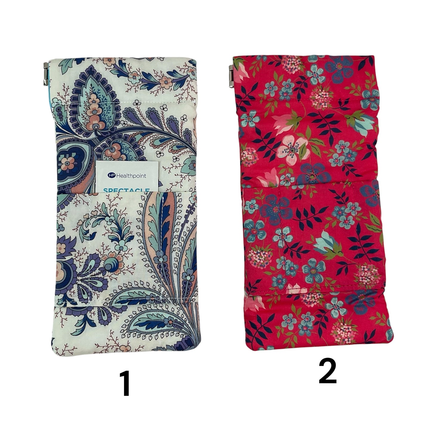 snap shut Glasses cases in Liberty floral fabric