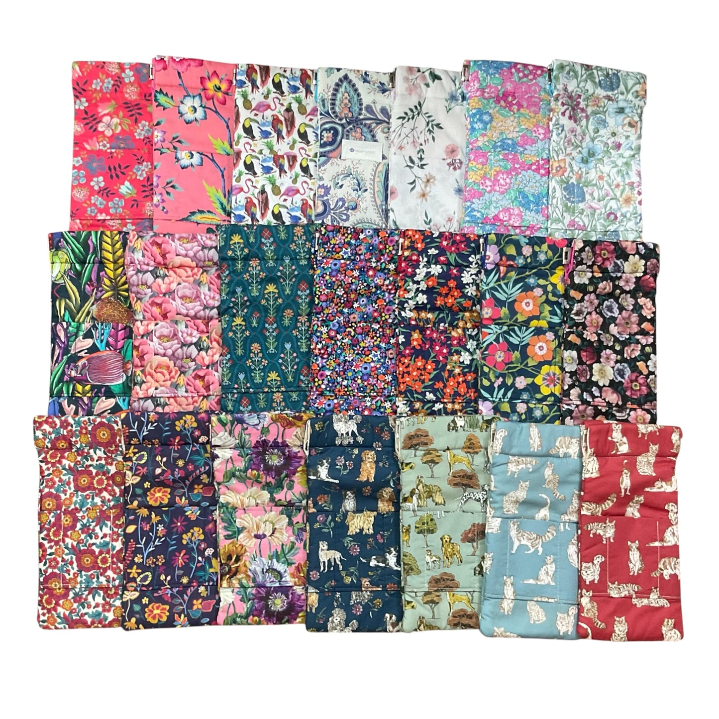 snap shut Glasses cases in Liberty floral fabric