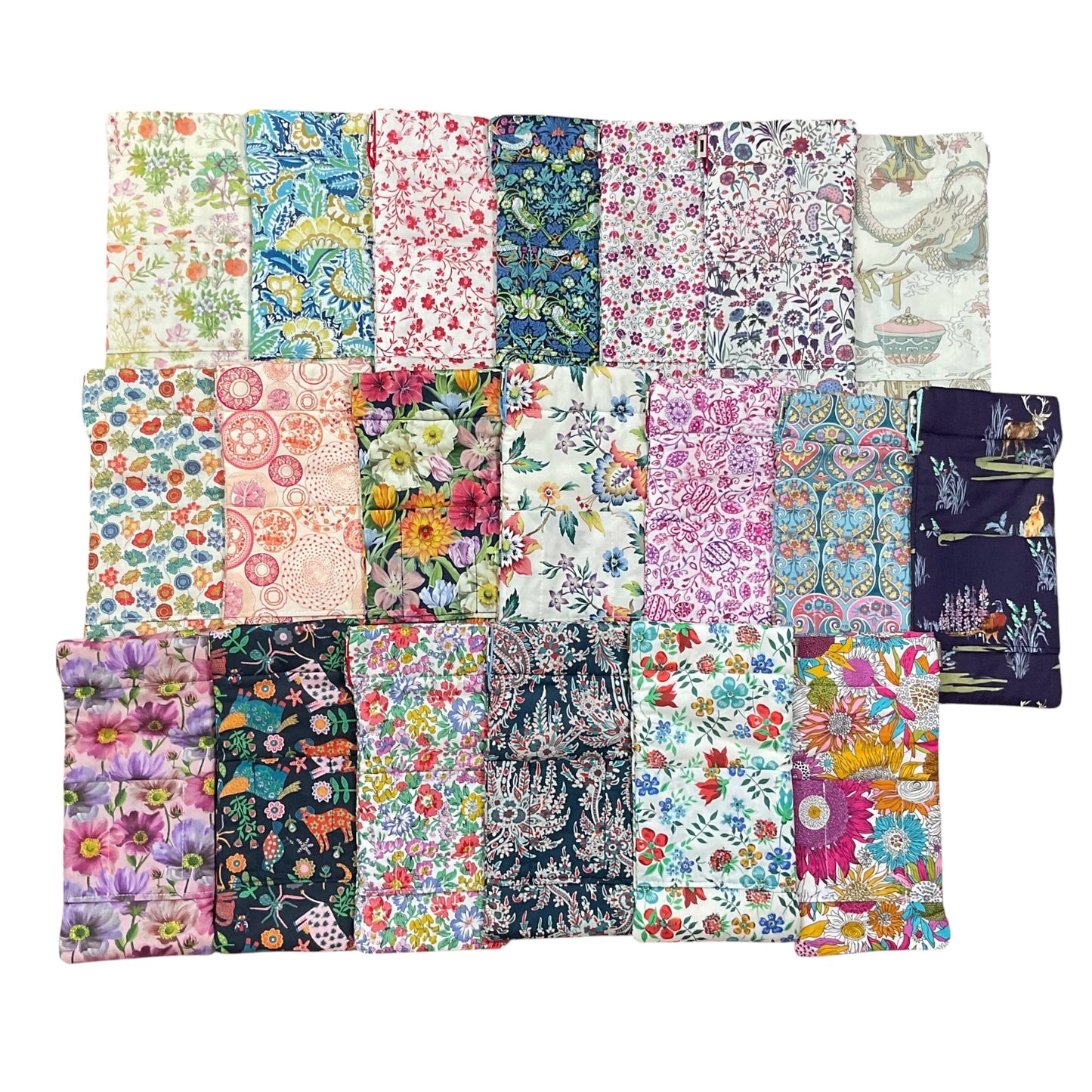 snap shut Glasses cases in Liberty floral fabric