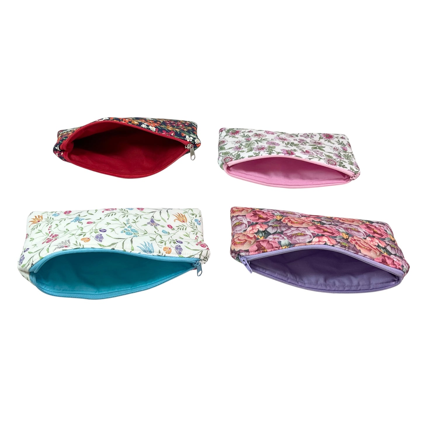 Liberty fabric floral zip case