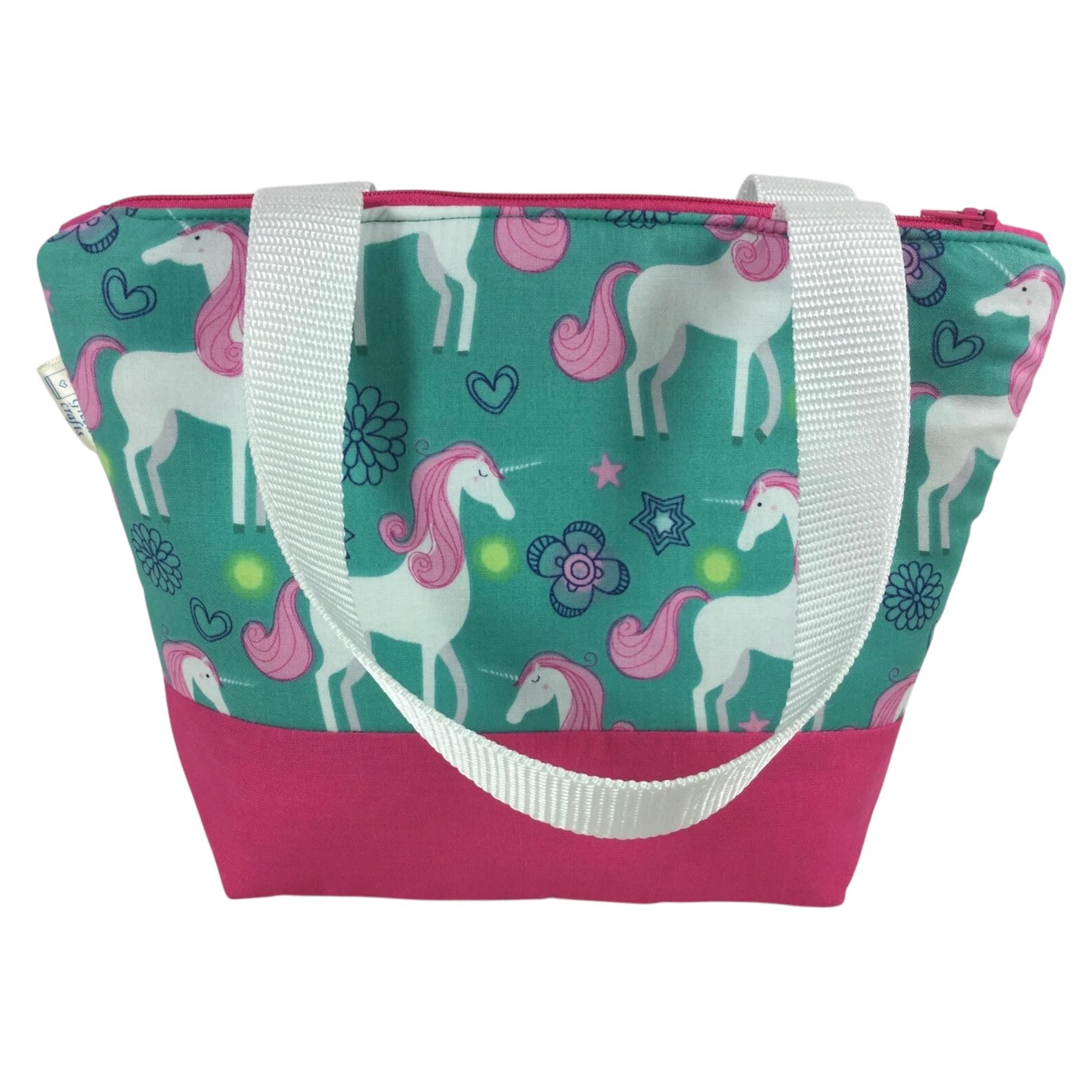Unicorn Cotton Toiletry Bag: Kids Travel Wash Bag