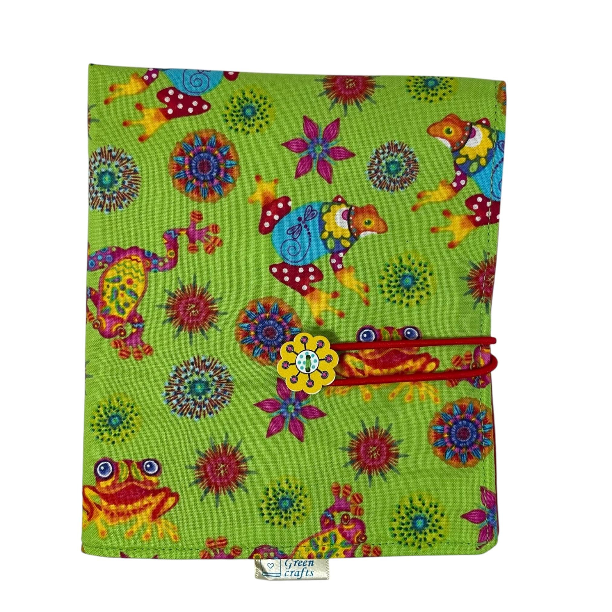 lnterchangeable knitting needle case with frogs, reptile needle organiser, addi storage, chiagoo folding pouch, knit pro, hiya hiya case,